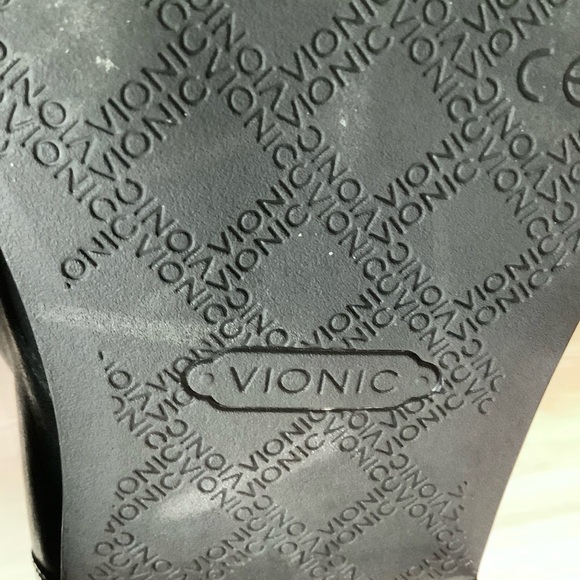 VIONIC Black Leather Loafer Jayla Slip-On Oxford Flats Academia Preppy Women 9.5 - Picture 11 of 15